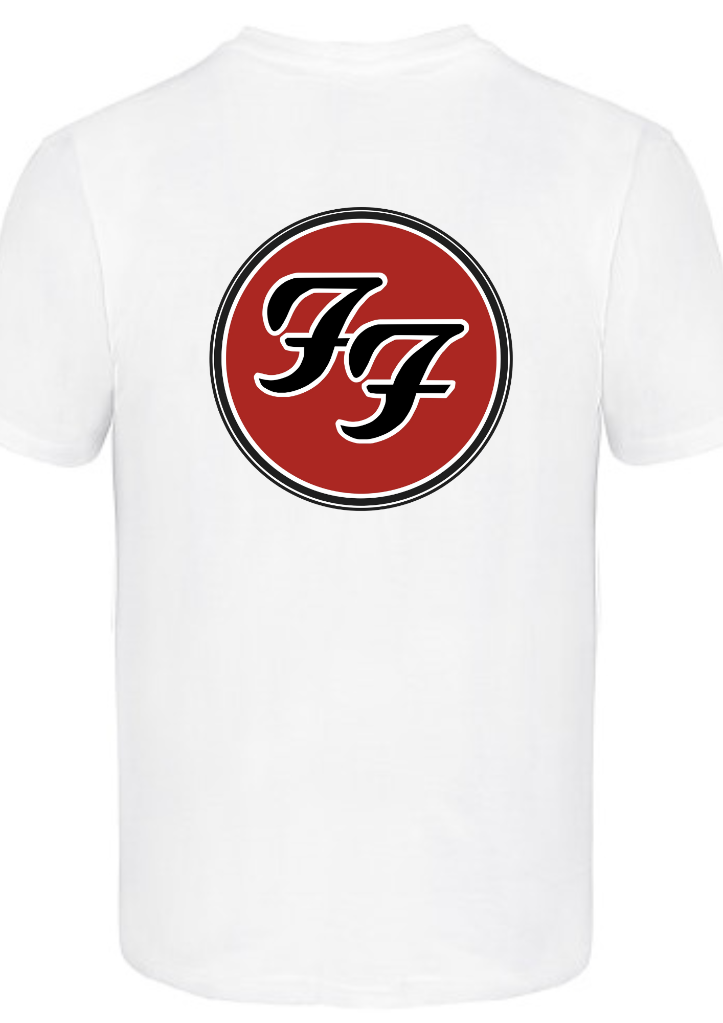 Custom printed ‘Foo Fighters’ band t-shirt white