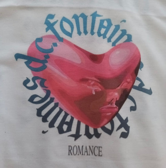 Custom printed ‘Fontaines D.C.’ band t-shirt white