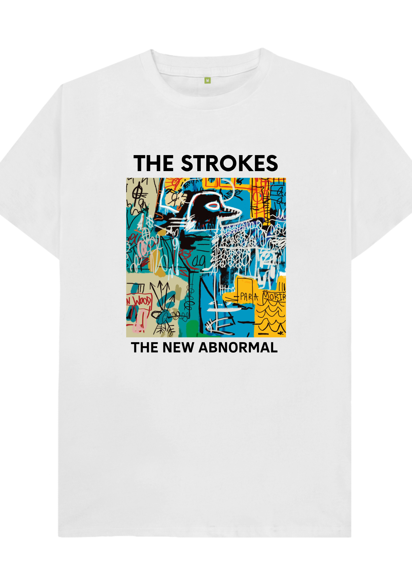 Custom printed ‘The Strokes’ band t-shirt white