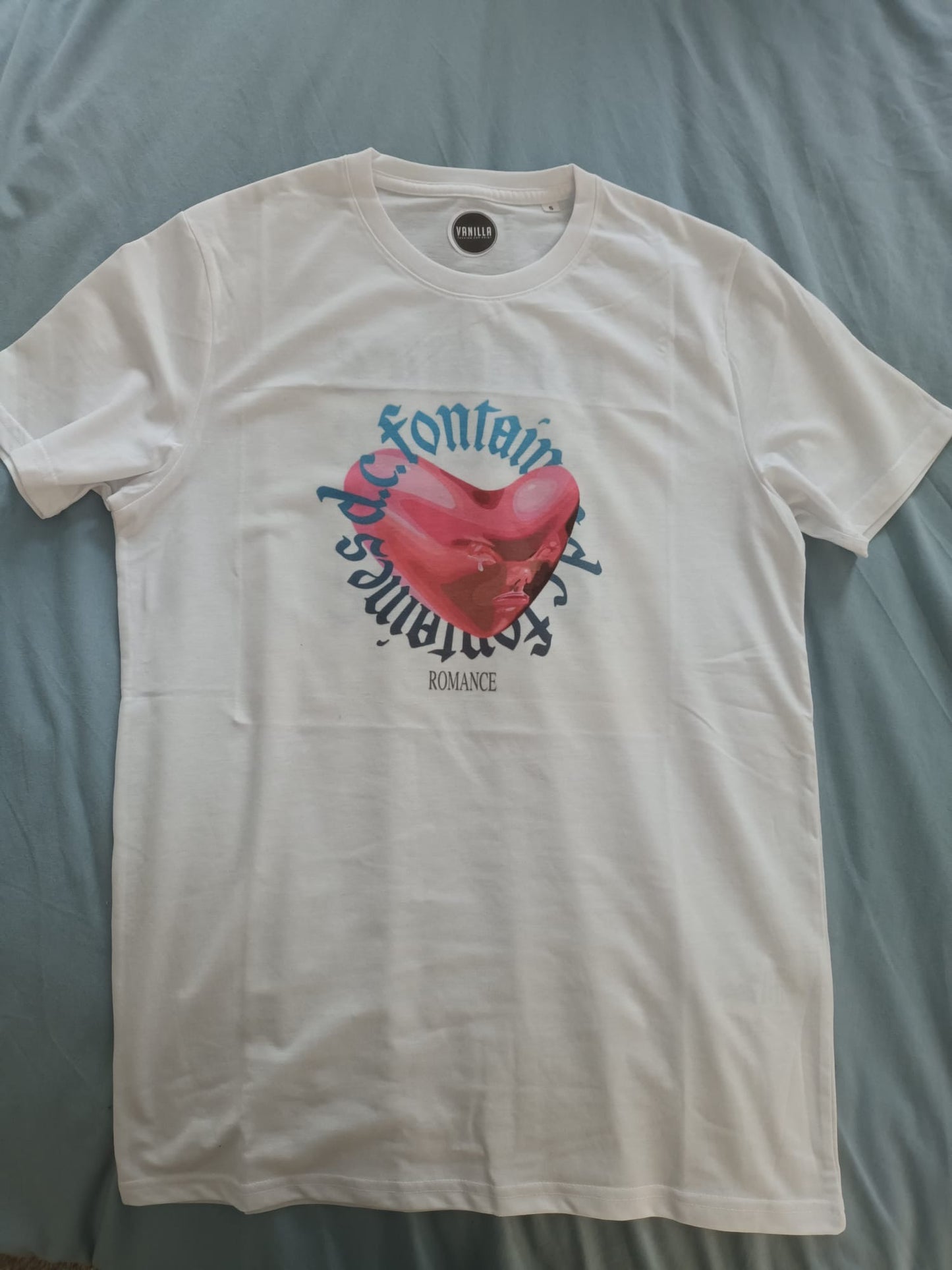 Custom printed ‘Fontaines D.C.’ band t-shirt white