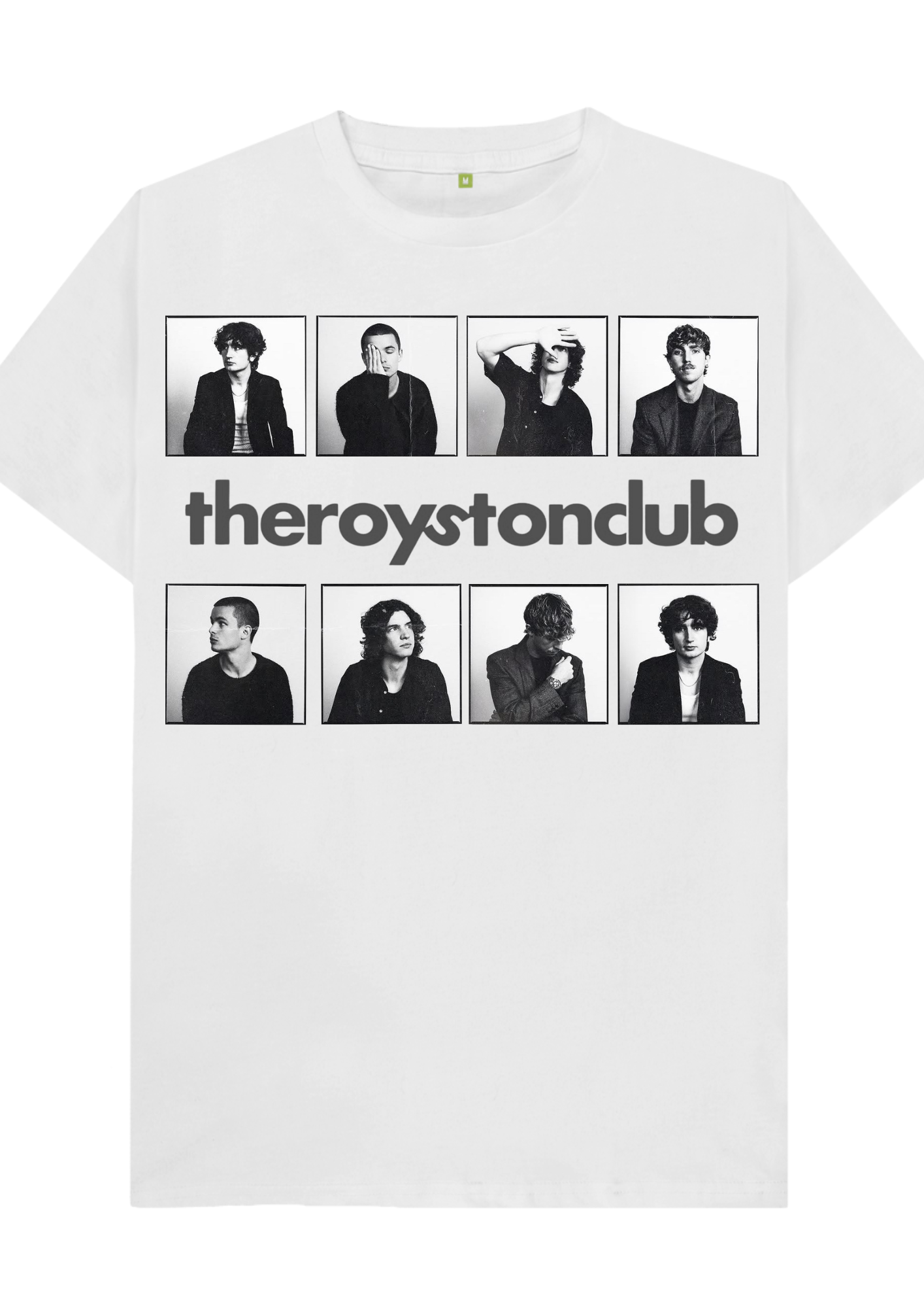 Custom printed ‘The Royston Club’ band t-shirt white