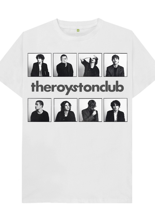 Custom printed ‘The Royston Club’ band t-shirt white