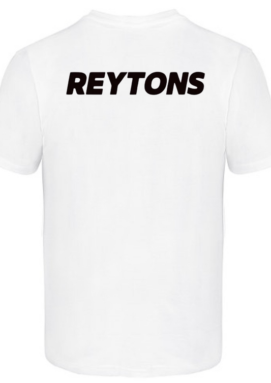 Custom printed ‘Reytons’ band t-shirt white