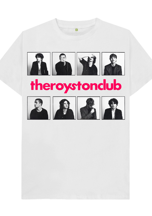 Custom printed ‘The Royston Club’ band t-shirt white