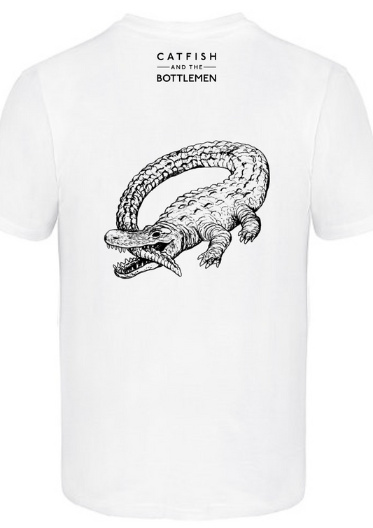 Custom printed ‘Catfish and the bottlemen ’ band t-shirt white
