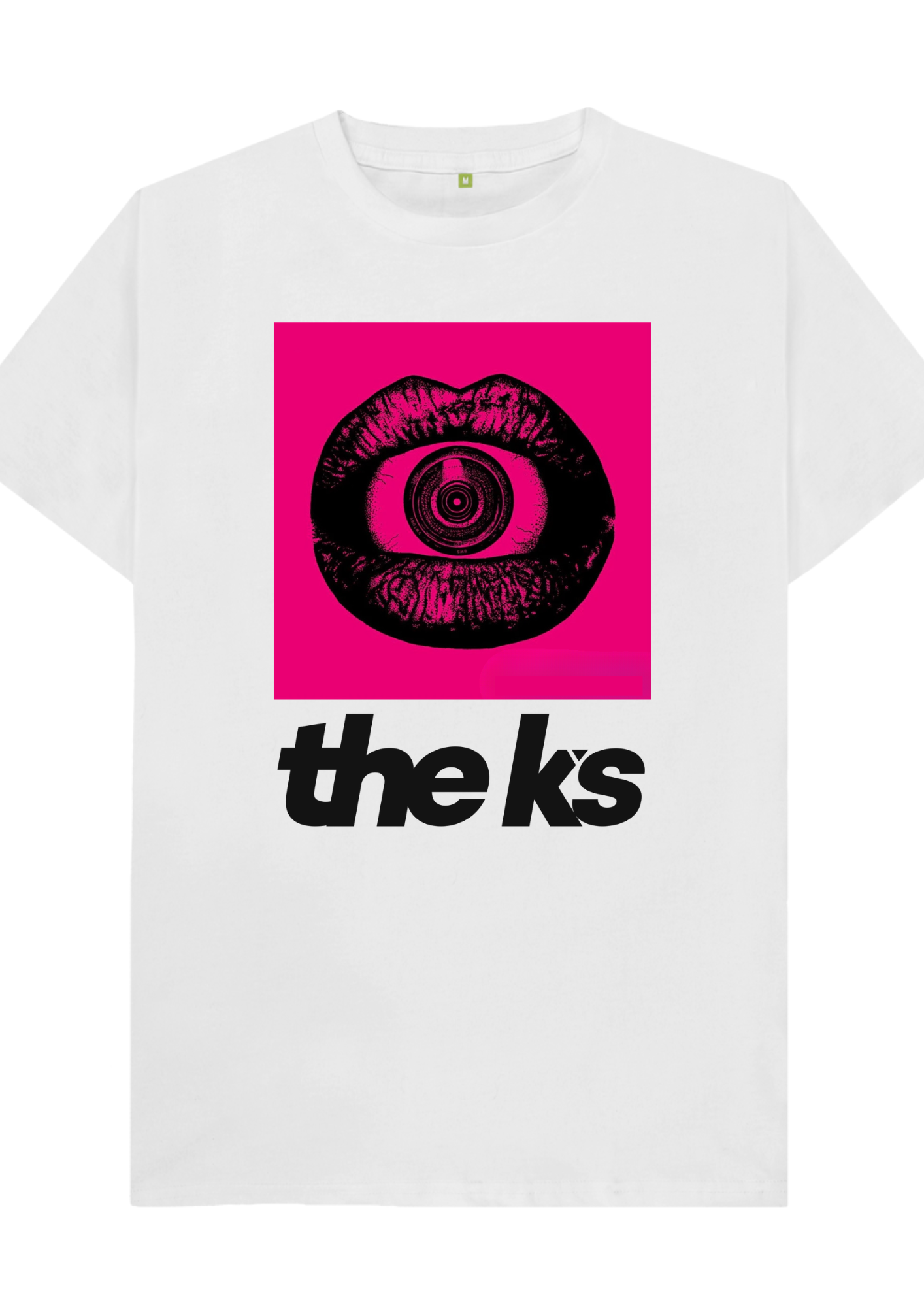 Custom printed ‘The K’s’ band tshirt white