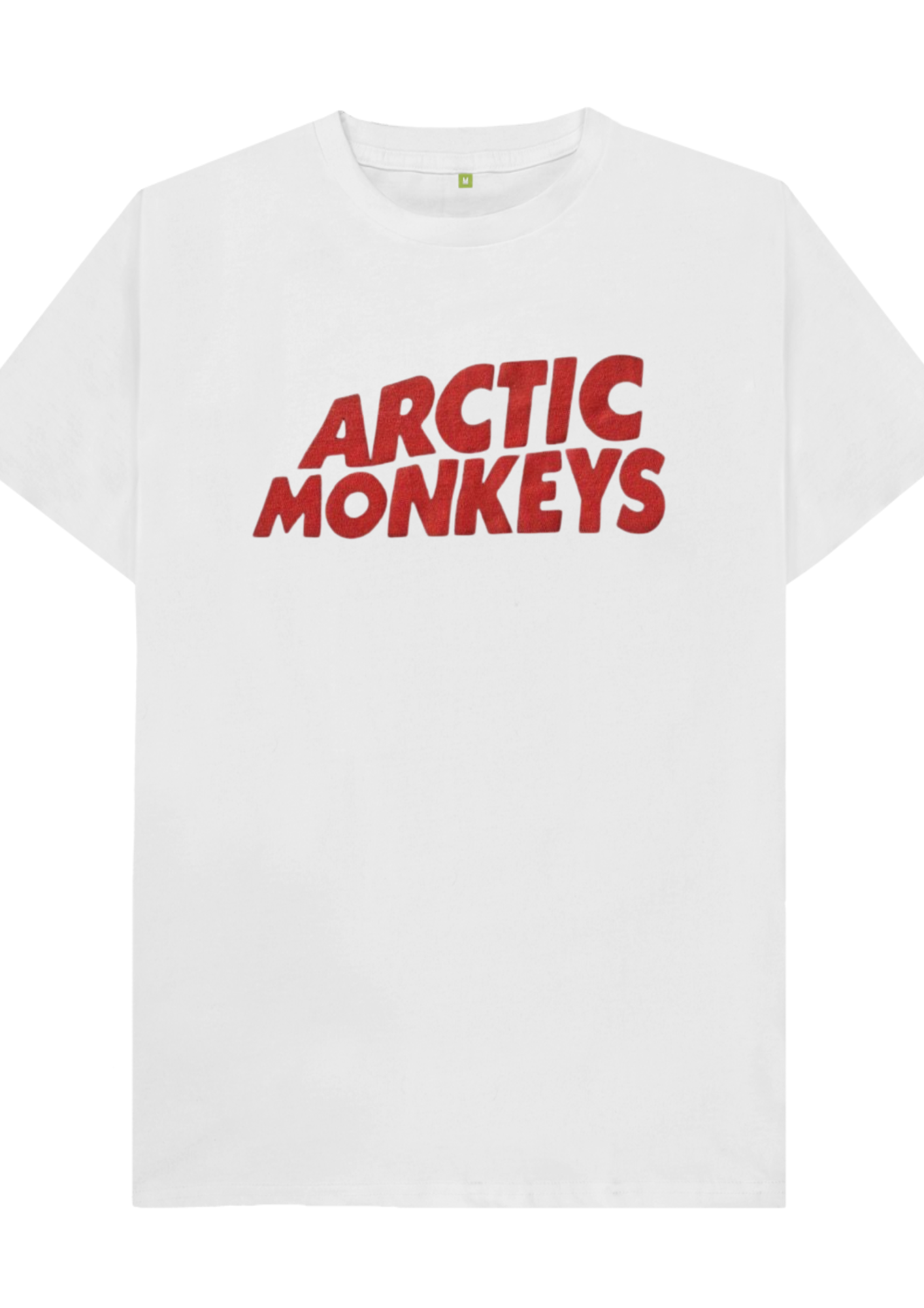 Custom printed ‘Arctic Monkeys’ band tshirt white